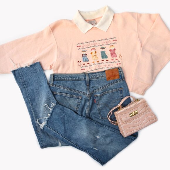 Vintage Valories, Grandchildren Sweatshirt / Grandma Cottagecore Sweater - Picture 2 of 5